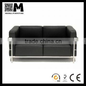 leather material furniture living room sofa two seat modern sofa set