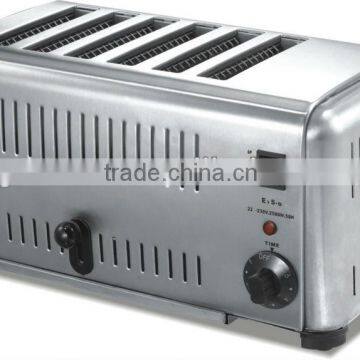 electric 6 slice long slot toaster machine