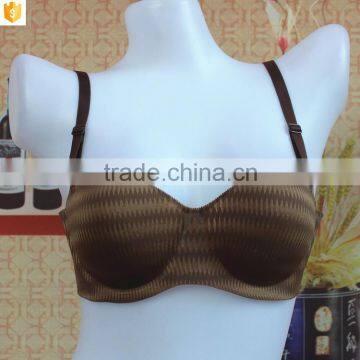 Fashionable gray curve line laser cut brassier