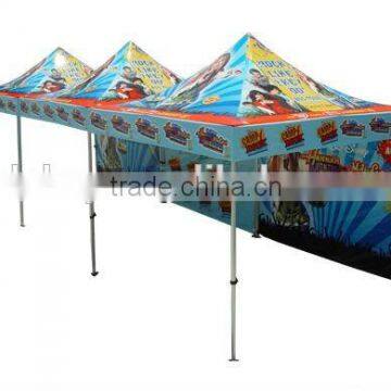 Outdoor advertising folding tent gazebo, promotion hex frame pop up canopy 10x10