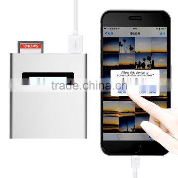 Portable Usb Charger Power Bank 5v/2a 5200mah And I Flash Drive Card Reader For Iphone Ipad