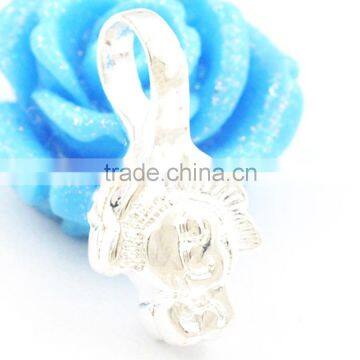Fashion Pendant Findings, Brass Crimp Pinch, P6586