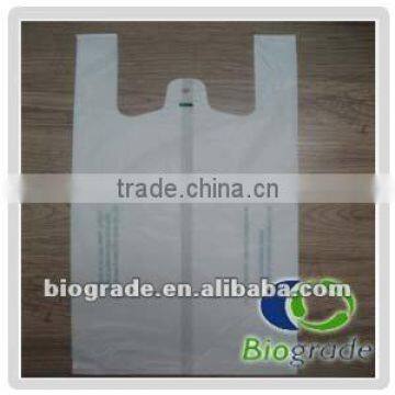 compostable (biodegradable) t-shirt shopping bag