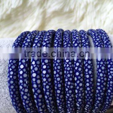 Genuine Purple Green Orange Blue Black Stingray Leather Bracelet Stingray Jewelry Cord for Gift photo-2