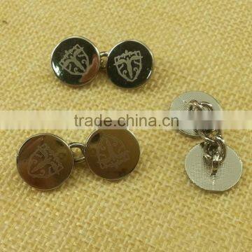 Two Parts Chain Link Metal Cuff Button For Men's Shirt--- 15806 photo-3