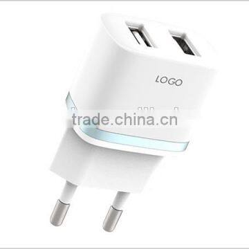 High quality eu plug usb adapter universal quick charge wall charger