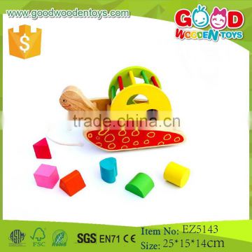 2015 New Product Colorful Educational Toy Wooden Baby Toy Car Wholesale