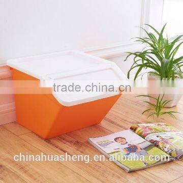 Unique design BPA Free wholesale plastic storage box PP Easy open containing box colorul glove compartment