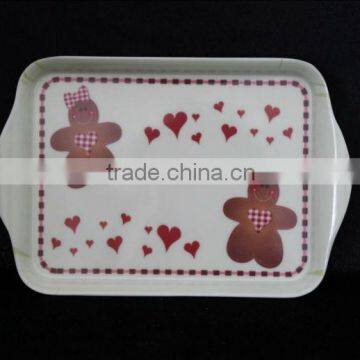 8.3 inch square melamine tray