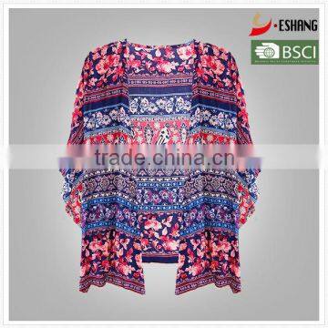 Ladies summer printed gaint blouse