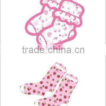 OEM Cute Baby Sock for Girls Cotton Sock Without Spandex photo-3