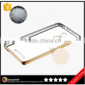 Factory hot selling electroplating TPU case cover for xiaomi redmi note 3