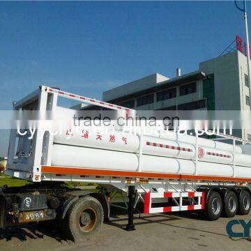 Tri-axle 9 Tubes CNG Semi Truck Trailer With Loading and Unloading Valve photo-4