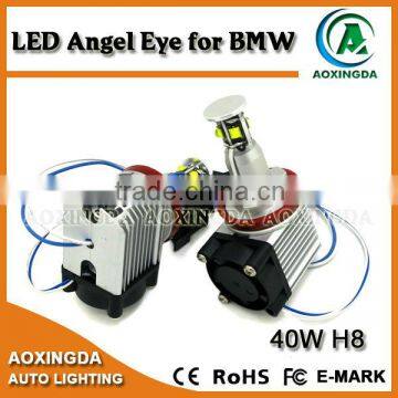 The best quality H8 LED angel eye for BMW 40W super bright halo