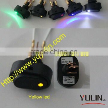 100pcs/lot 12mm yellow led car accessories 2012 12VDC 30A fast delivery