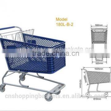 Plastic shopping cart