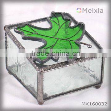 MX160032 wholesale stained glass jewelry box for jewel holder