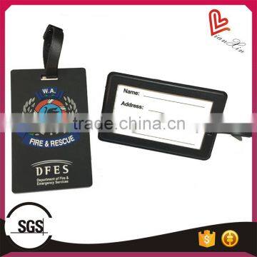 special desgin original debossed black luggage tag