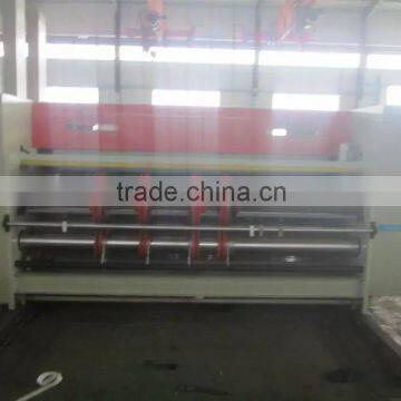 High speed corrugated cardboard printing & slotting machine