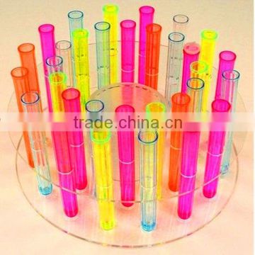 clear acrylic test tube rack