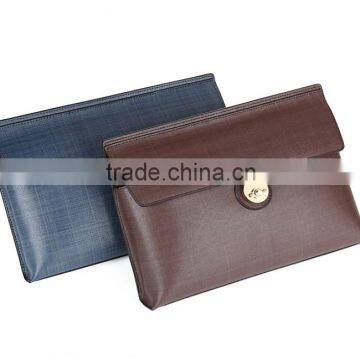 Cowhide leather clutch men pocket money wallet