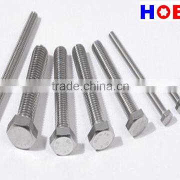 stainless steel din933 made in china hexagon bolts
