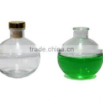 clear glass home fragrance diffuser bottle