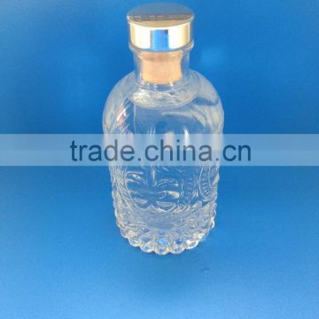 Gold factory New product glass reed diffuser bottles decorative