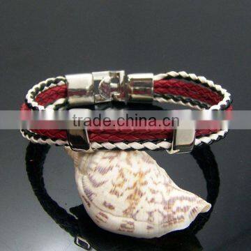 Jewelry supplier braided leather bracelet