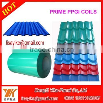 Prepainted Galvanized PPGI Metal Roof Tile / flat roof tiles