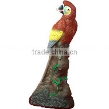 Good Quality And Beautiful Design Simulation Decking Spray Parrot For Garden Decoration