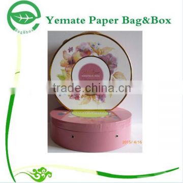 unique custom design wholesale custom printed paper lid and base tube packaging boxes, cylindrical cardboard box