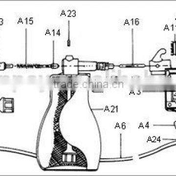 Spray Textile Cleaning Gun Aluminum -Ally for Cleaning Dirt Out of Knitting Clothes Suits and Machinery photo-5