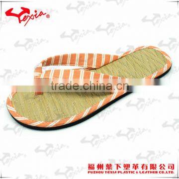 Stripe straw Flip flop for daily use