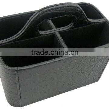 Leather Universal TV Remote Control Organizer Holder photo-6