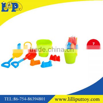 Hot sell summer toy colorful bucket beach toy set