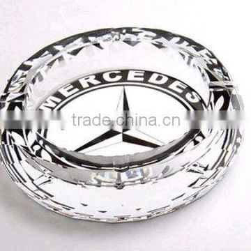 Cheap simple engraved crystal ashtray