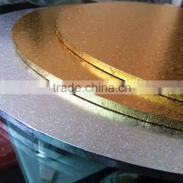 Hot sales MDF material cake boards gold foil cake boards