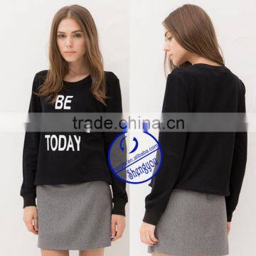 High Quality Fashion Custom Womens Printed Sweatshirt Wholesale Clothing photo-2