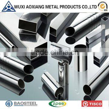 AISI 304 Stainless Steel Rectangular Round Tube