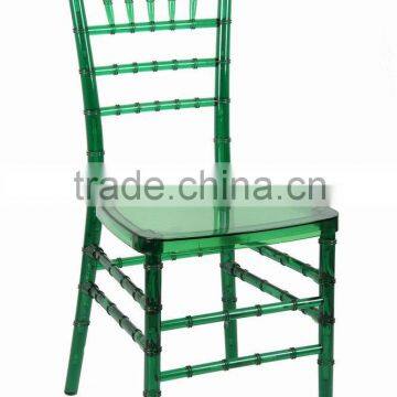 green PC Resin wedding banquet tiffany Chiavari chair