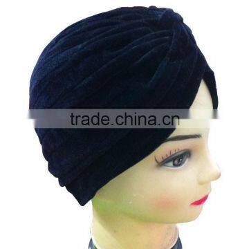 Velvet Turban Head Wrap Band Headband Hat Cap Bandanan photo-3