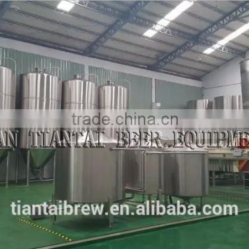 Turnkey Industrial four vessel 5000L commercial beer equipment