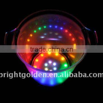 Multi color flashing ice bucket bar supply