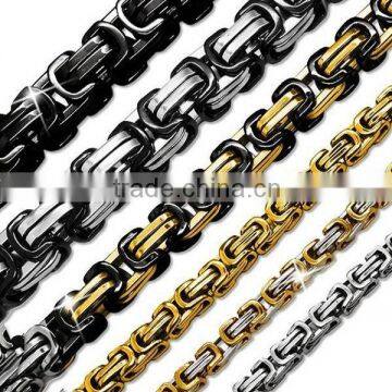 Stainless Steel Necklace For Men Gold Cube Chain Necklace Jewelry                        
                                                Quality Choice