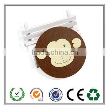 Best Selling Products Promotion Gift New Year Round Felt Coaster photo-4