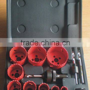 13 Pcs Bi-metal Hole Saw Kit