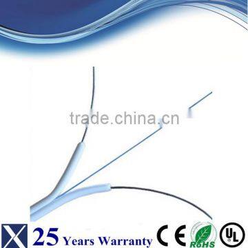 Drop Cable Steel wire Strength Member White LSZH Jacket 1 Fiber Core