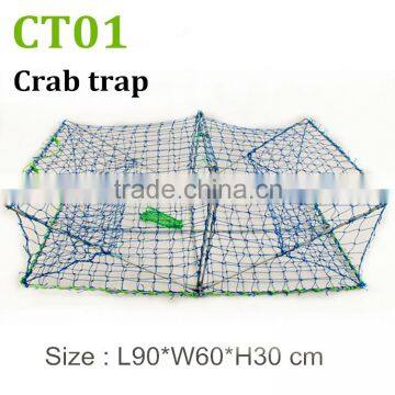 Folding fishing stainless steel wire crab trap