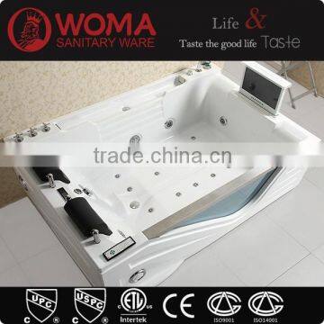 China sex whirlpool massage bathtub spa tub with video